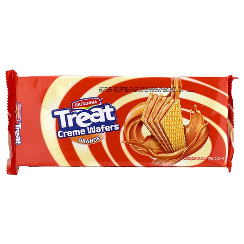 Brittania Treat Wafers Orange 150Gr