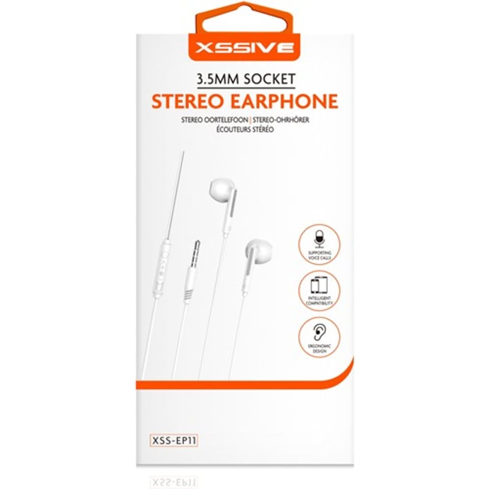 Xssive Stereo Headphones 3.5mm XSS-EP11- Wit