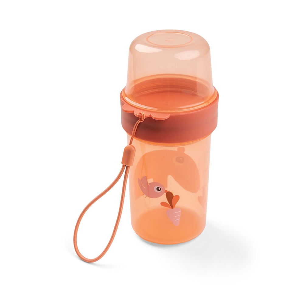 To Go 2-Way Snack Container L Ozzo Papaya