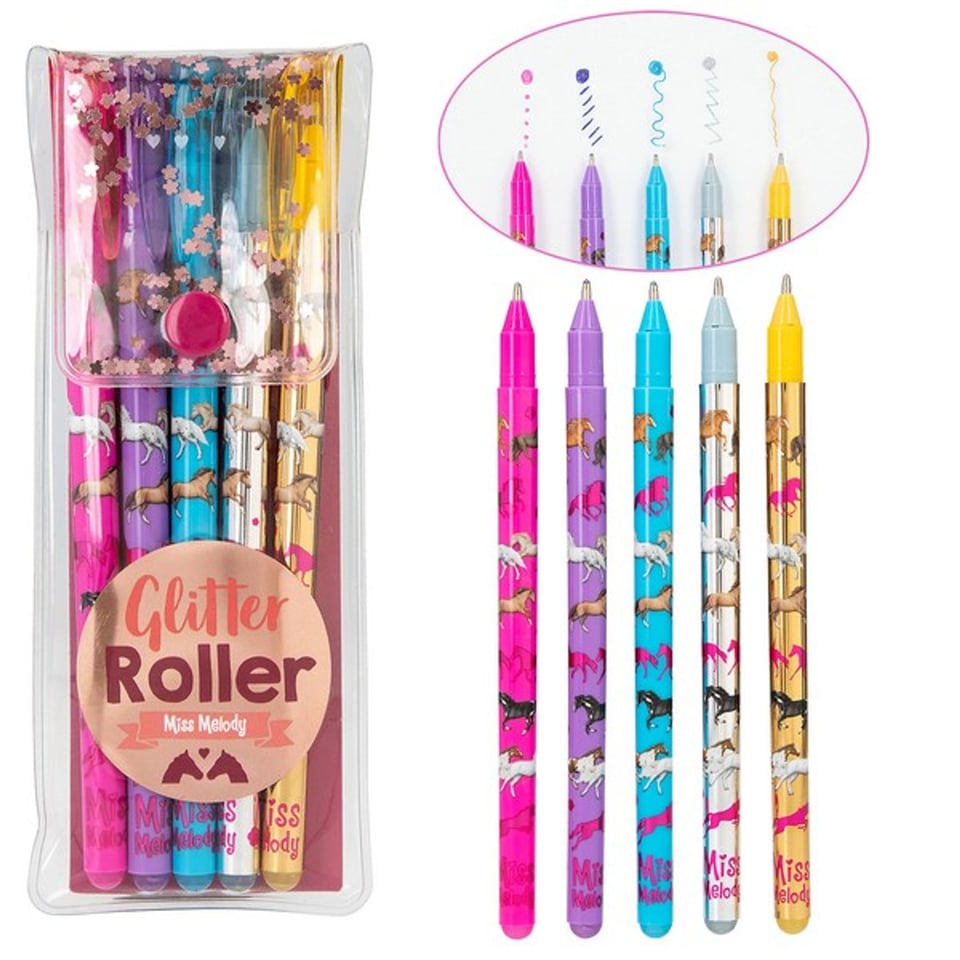 Miss Melody Glitter Roller Gelpennen