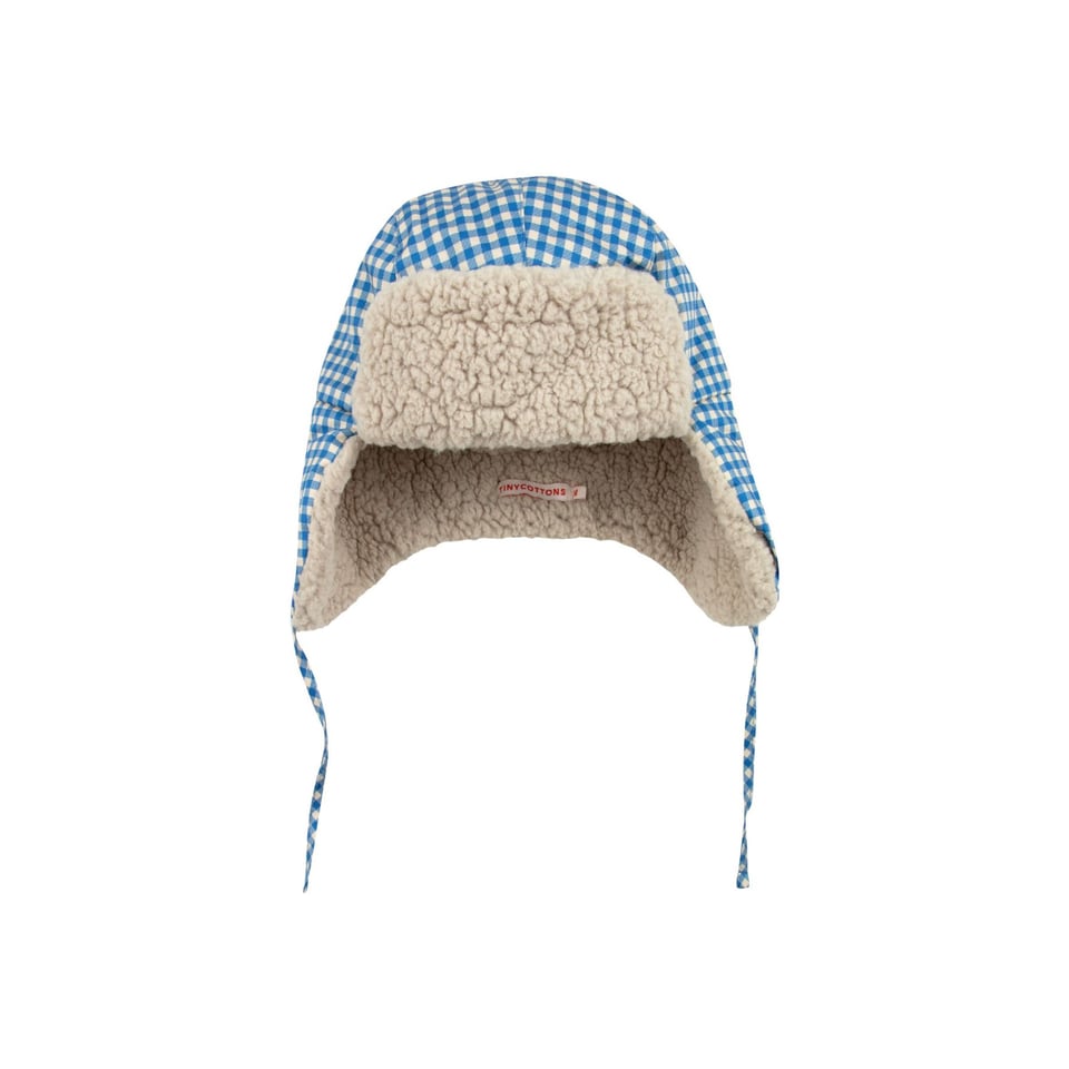 Tiny Cottons VICHY CHAPKA Blue/light Cream