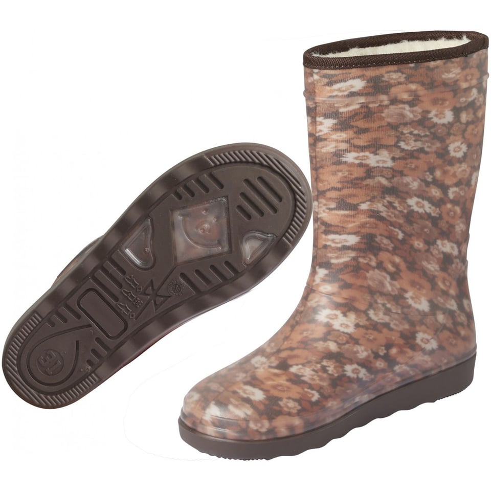 Enfant Thermo Boots Bloemen Print Chestnut