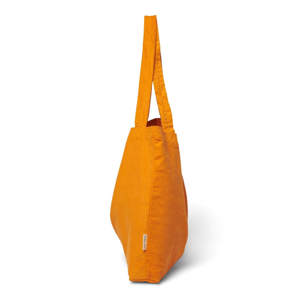 Bright orange rib mom-bag