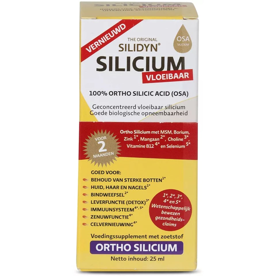 Silidyn Silicium Druppels + 20% Gratis 25