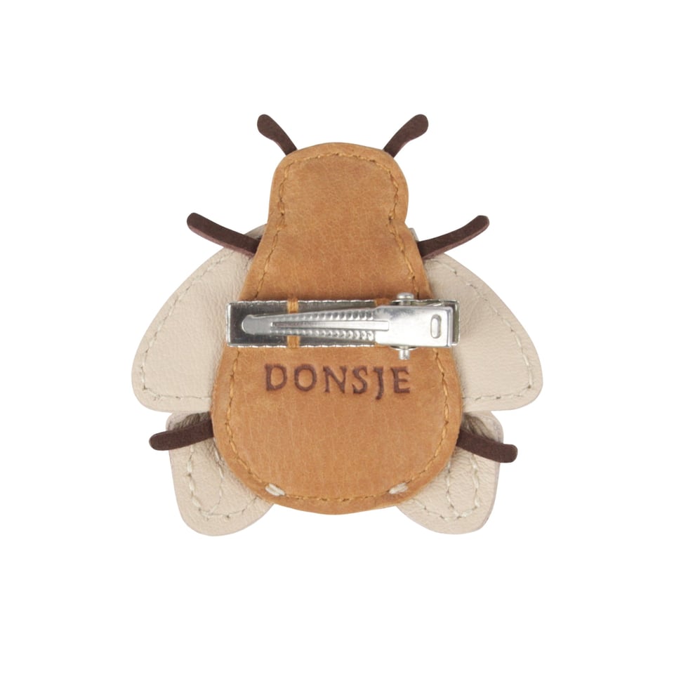 Donsje Zaza Sky Hairclip Bee Camel Classic Leather