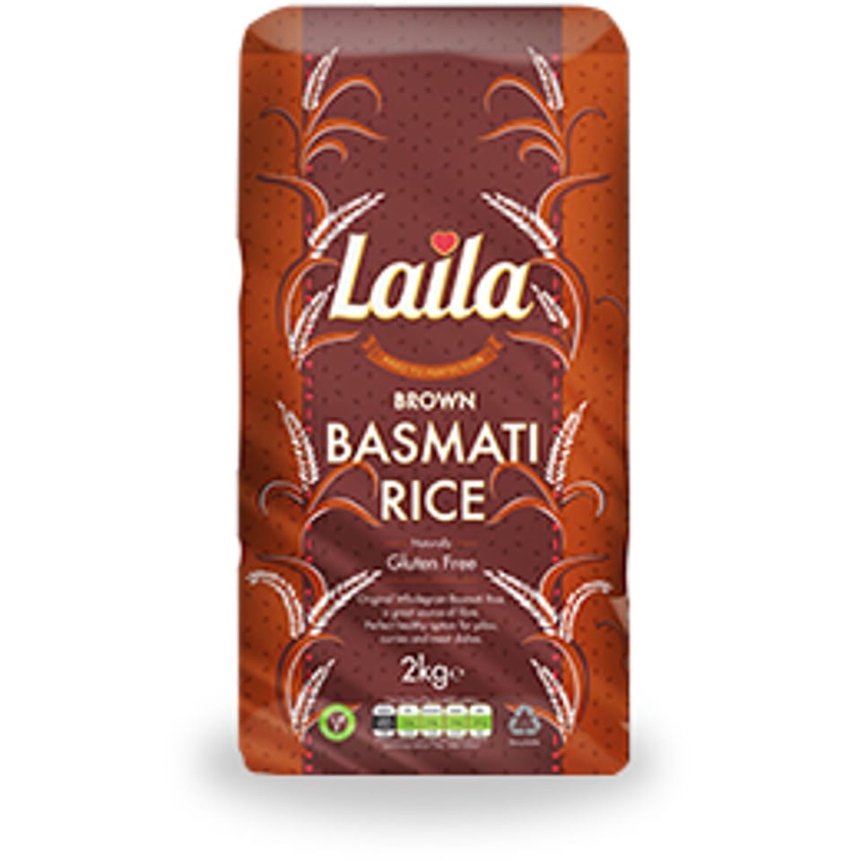 Laila Brown Basmati Rice 2Kg