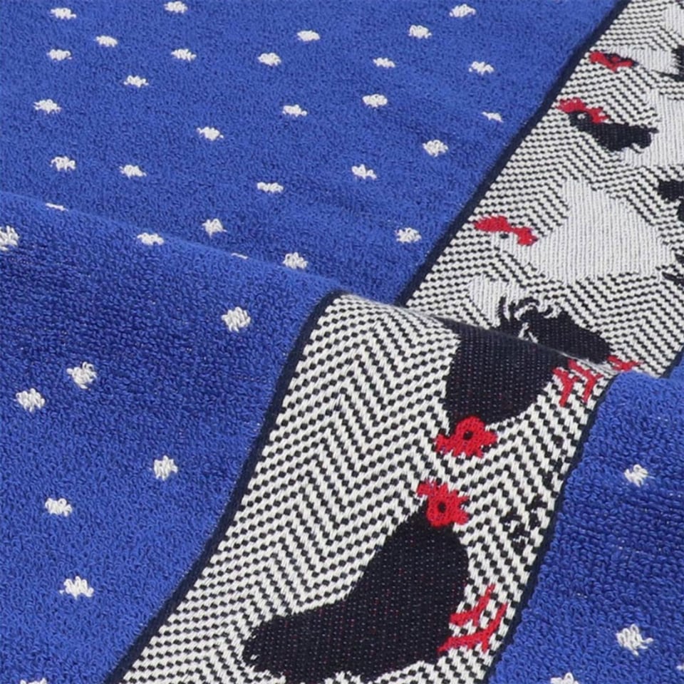 Handdoek Kippen Koninklijk Blauw