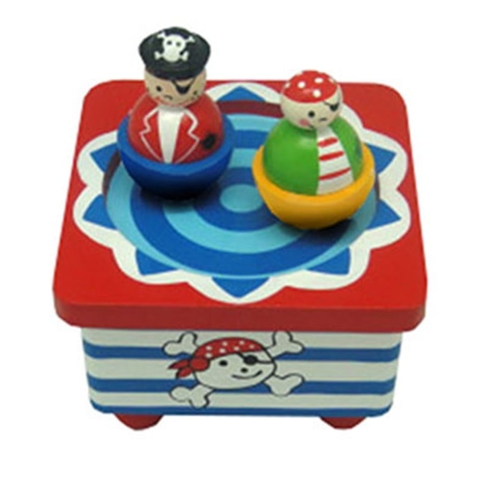 Houten Muziekdoos Piraten (Playwood)