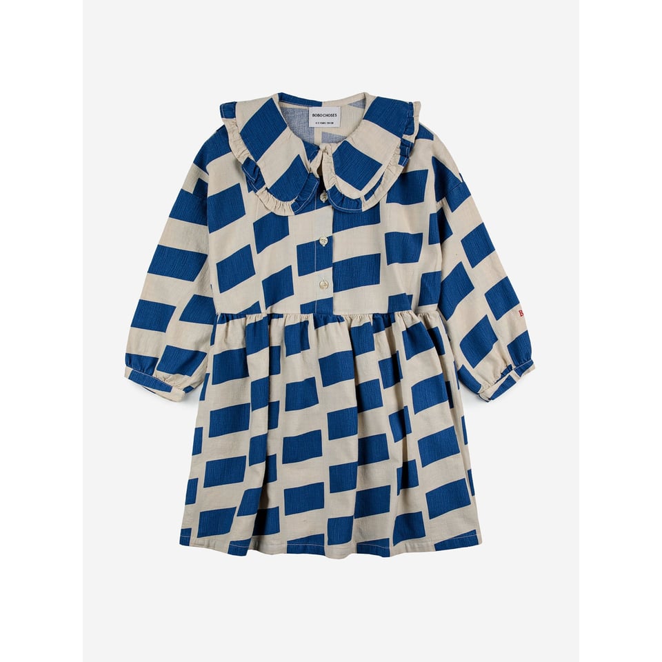 Bobo Choses Checker all over woven dress