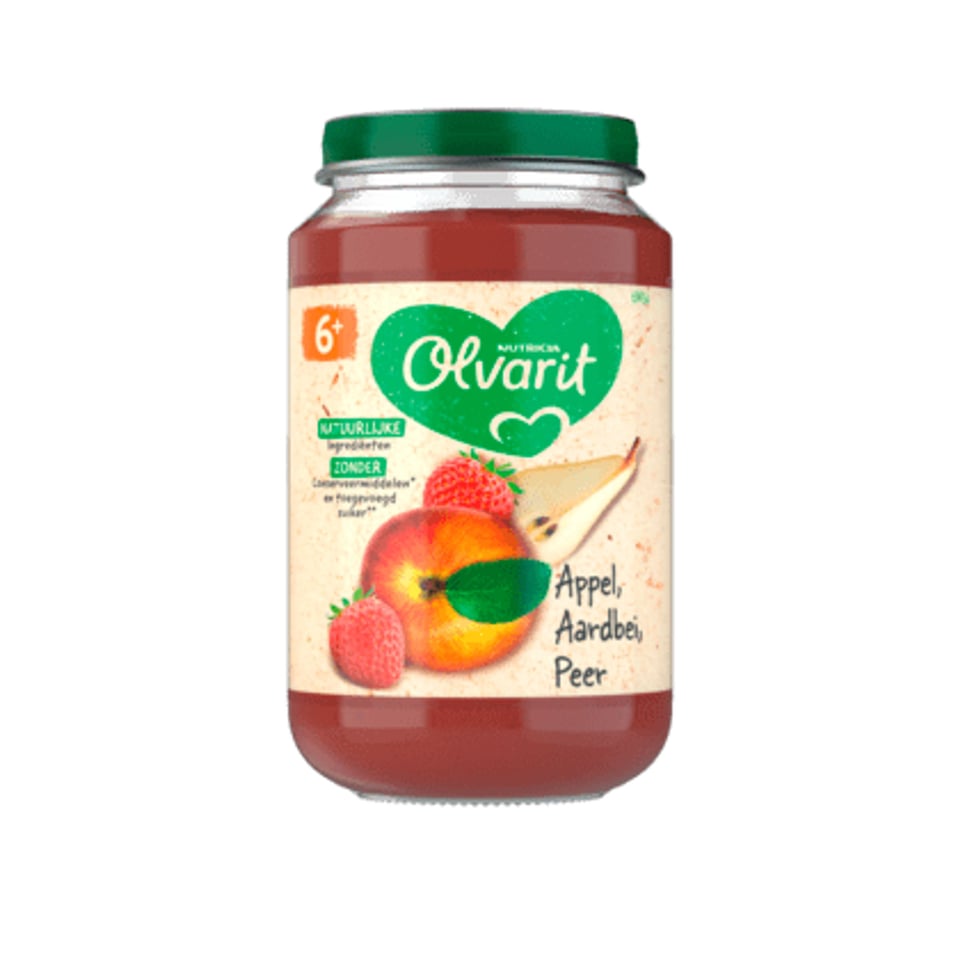 Olvarit 6+mnd Appel Aardbei Peer