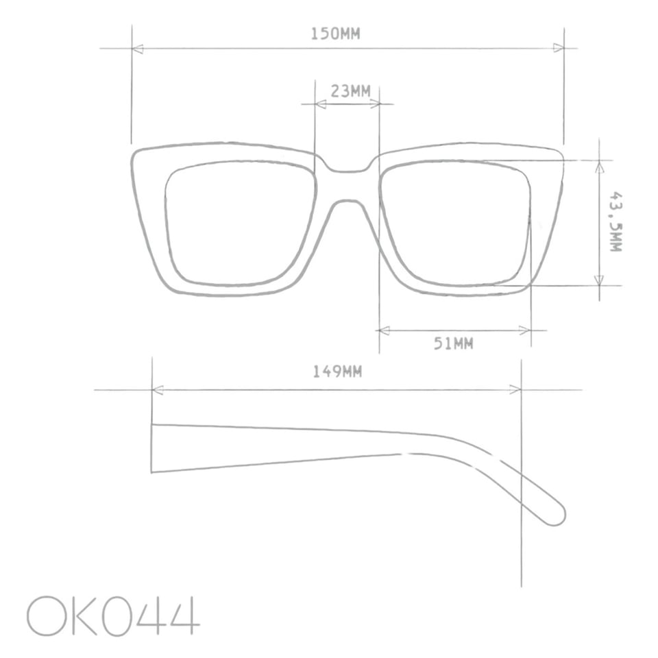 Zonnebril ELBA Square Black OK044-BK