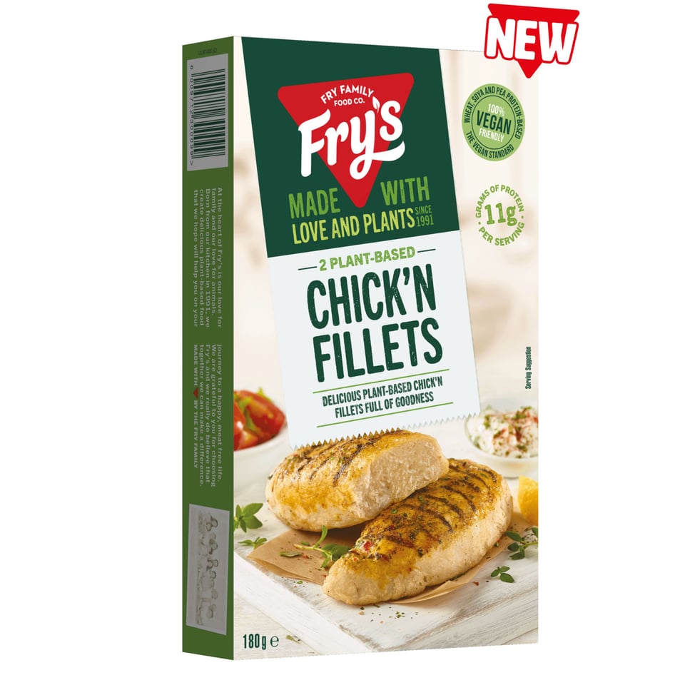 Frys Plant Based Chick'n Fillet 180g *DIEPVRIESPRODUCT*