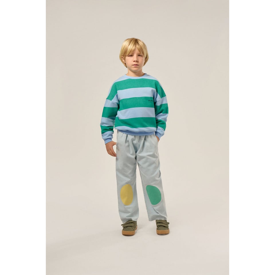 The Campamento Green Stripes Oversized Kids Sweatshirt