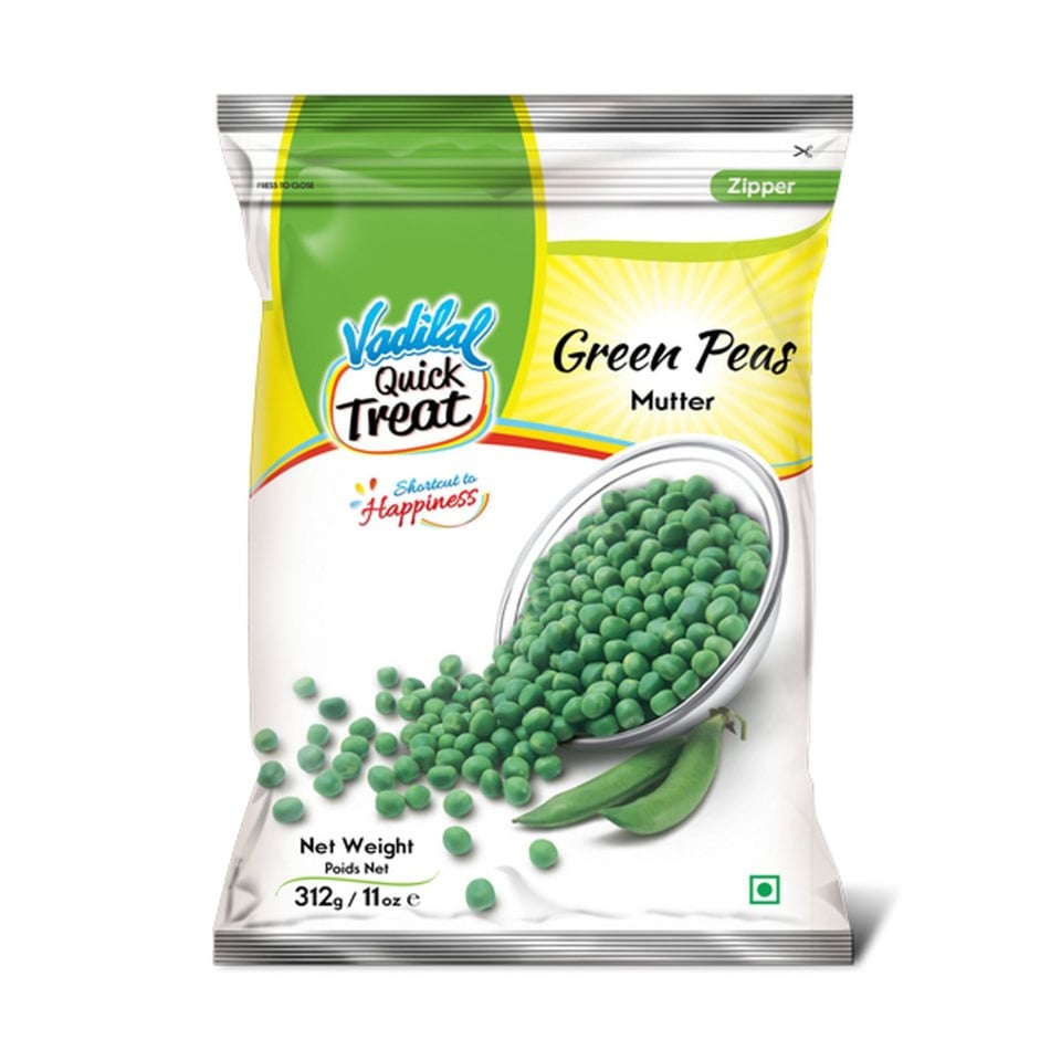 Vadilalgreen Peas Frozen 312Gr