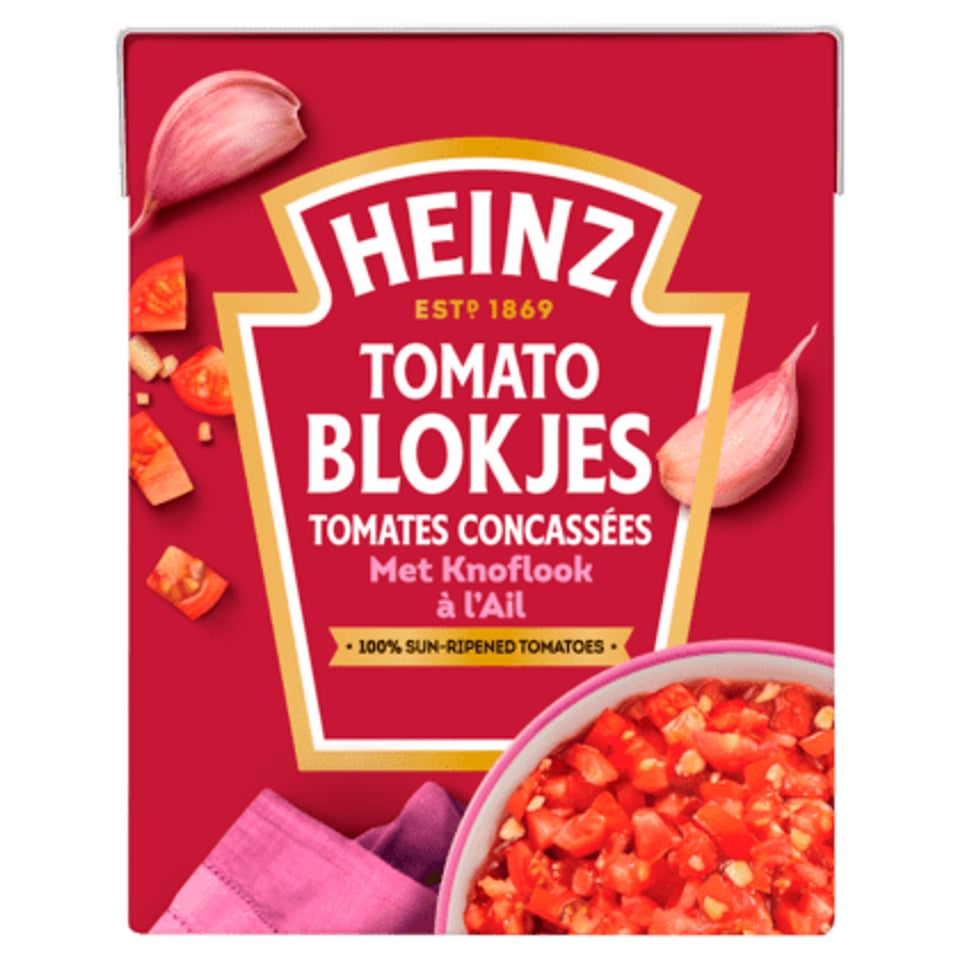 Heinz Tomatenblokjes Met Knoflook