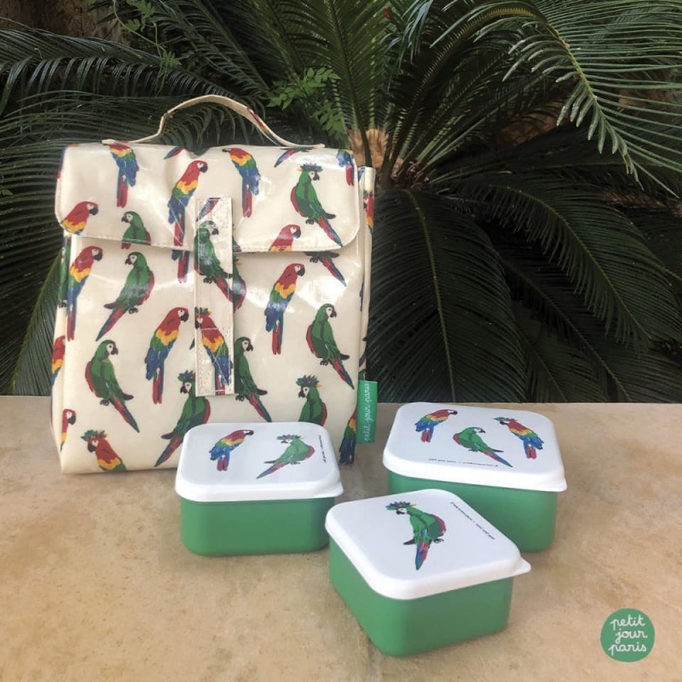 Maison petit jour trio lunchboxes les parroquets