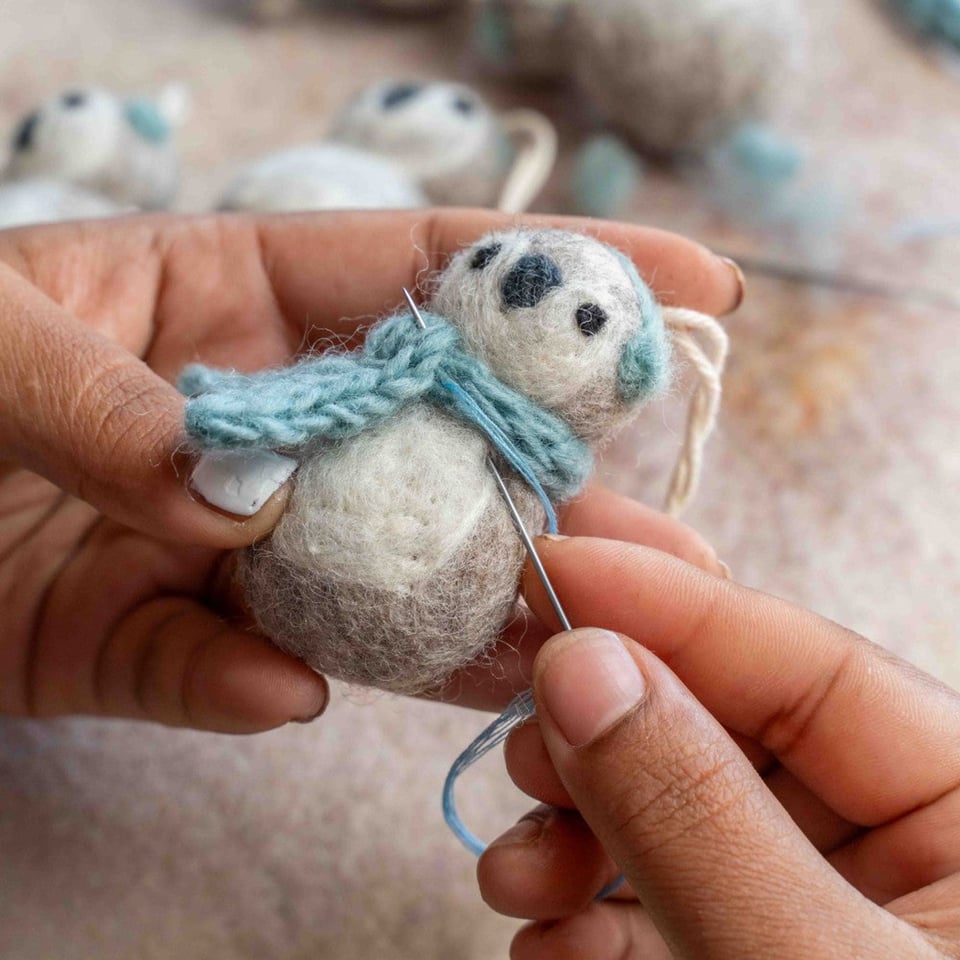 Hanger Pinguin IJsblauw