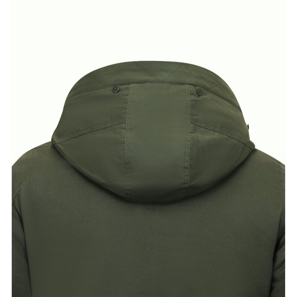 Heren Winterjas Parka Met Capuchon - 7105 - Groen