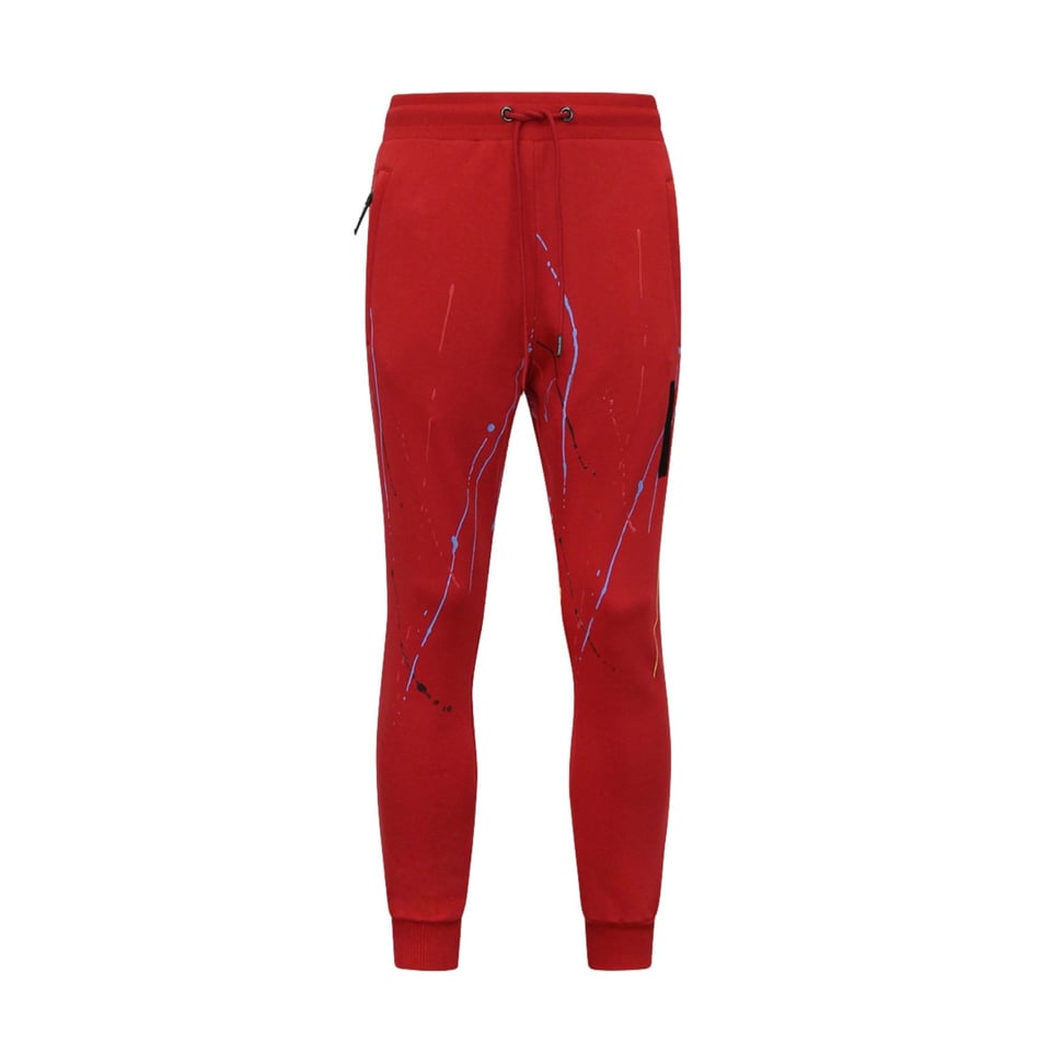 Exclusieve Mannen Joggingspak - ICON Painted - Rood