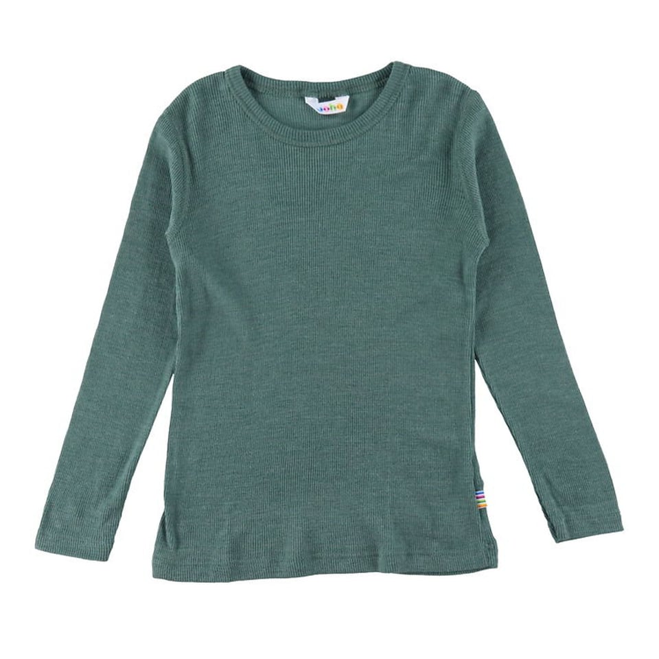 Longsleeve Wol/zijde - Groen (Joha Outlet)