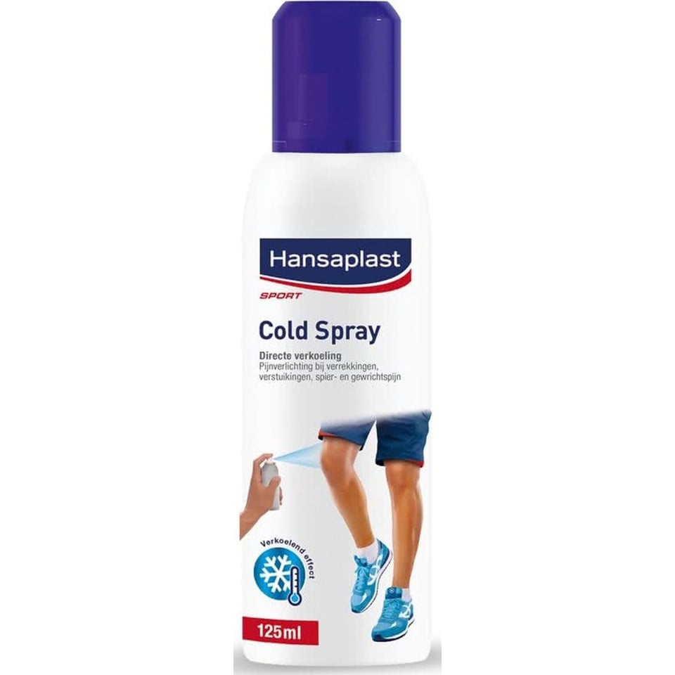 Hansaplast Sport Cold Spray Koelmiddel - 125 Ml Verkoelt en Verzacht De Pijn Bij Kneuzingen, Verstuikingen en Verrekkingen