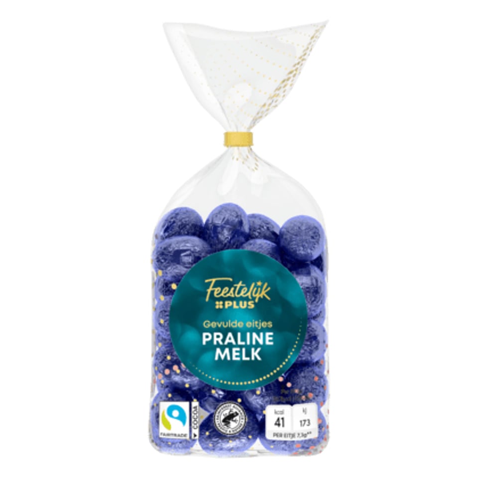 Feestelijk PLUS Paaseitjes Melk Praline Gevuld FT