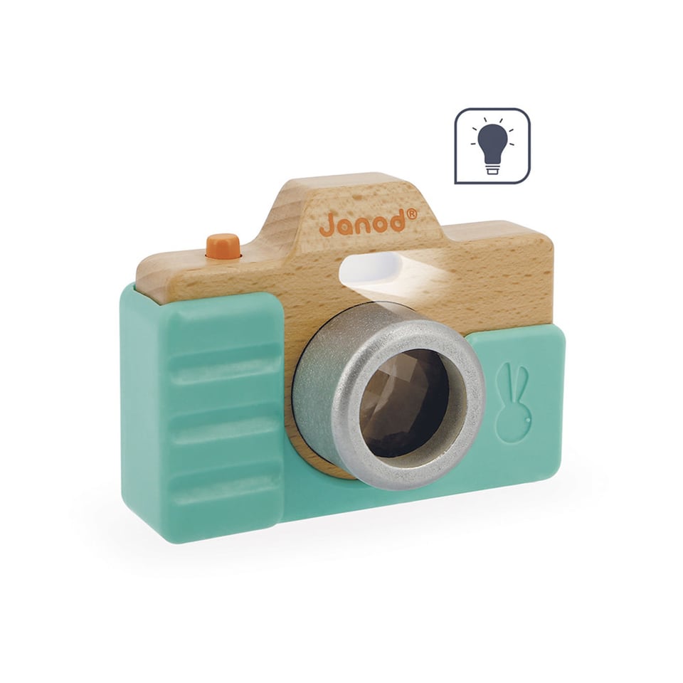 Janod Foto Camera Met Geluid Groen 14 Cm 1+