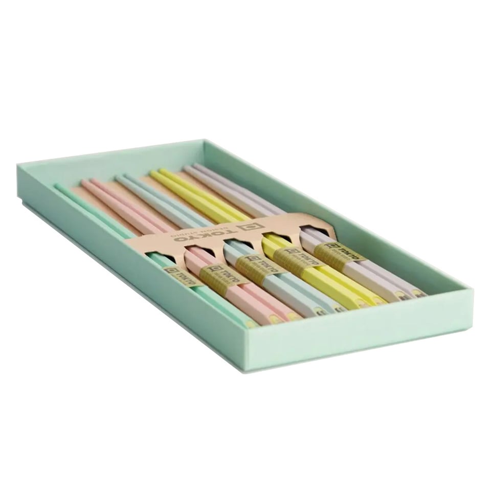 Eetstokjes Anime Pastel Set-5 in Cadeau Doos