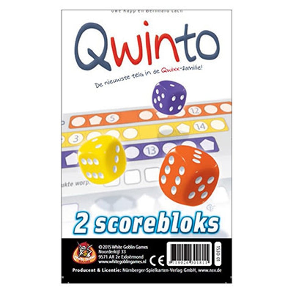 White Goblin Games Qwinto Bloks 2 Scorebloks 8+