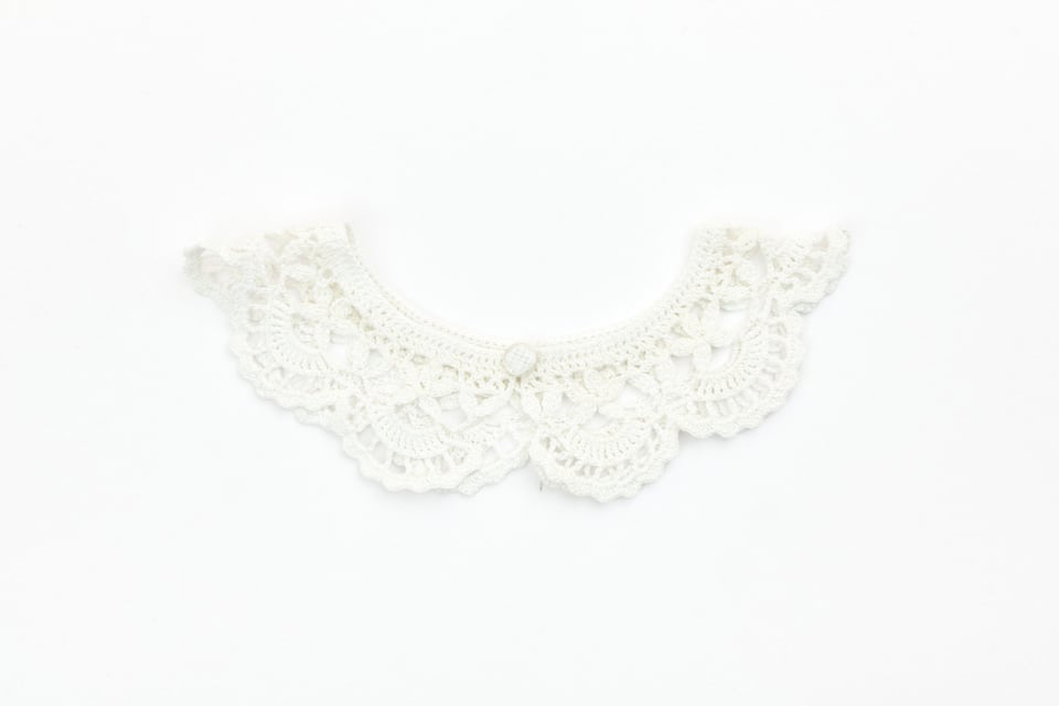 White Crochet Collar