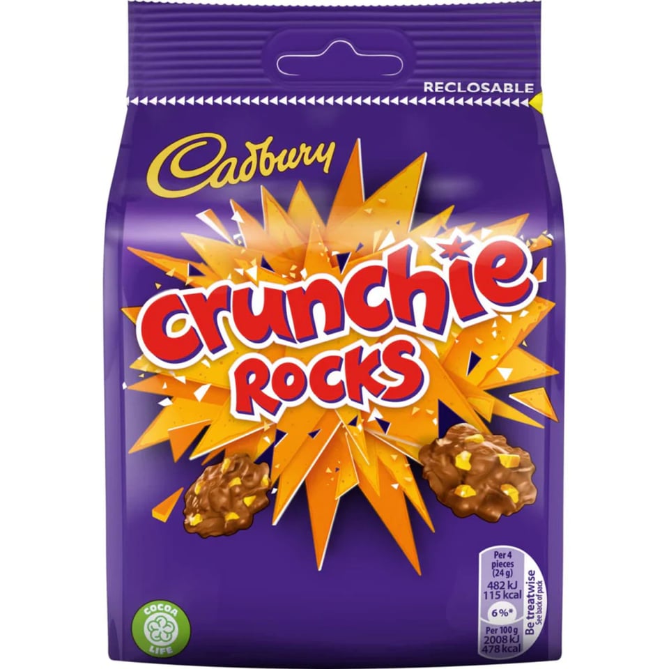 Cadbury Crunchie Rocks Chocolate Bag