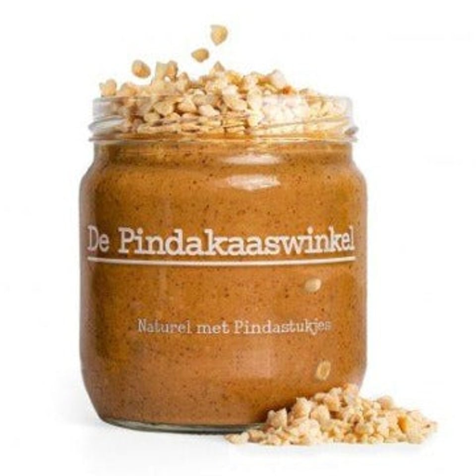 Pindakaas Naturel met pindastukjes