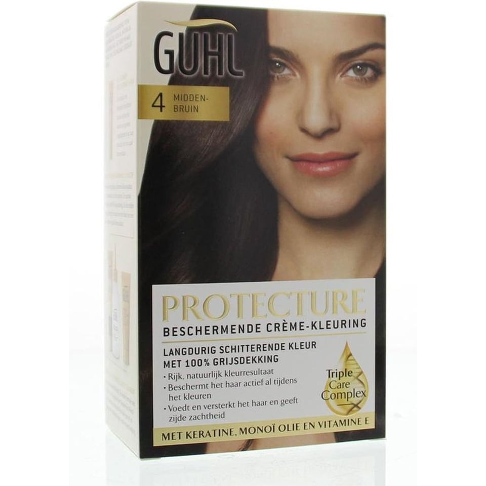 Guhl Natural Colors - No. 4 Middenbruin - Crème-Kleuring - Haarverf