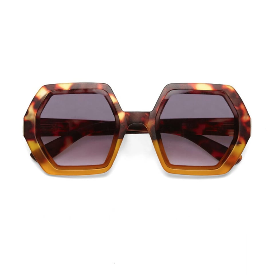 Zonnebril EMMA Hexagon Havana Yellow OK015-HY
