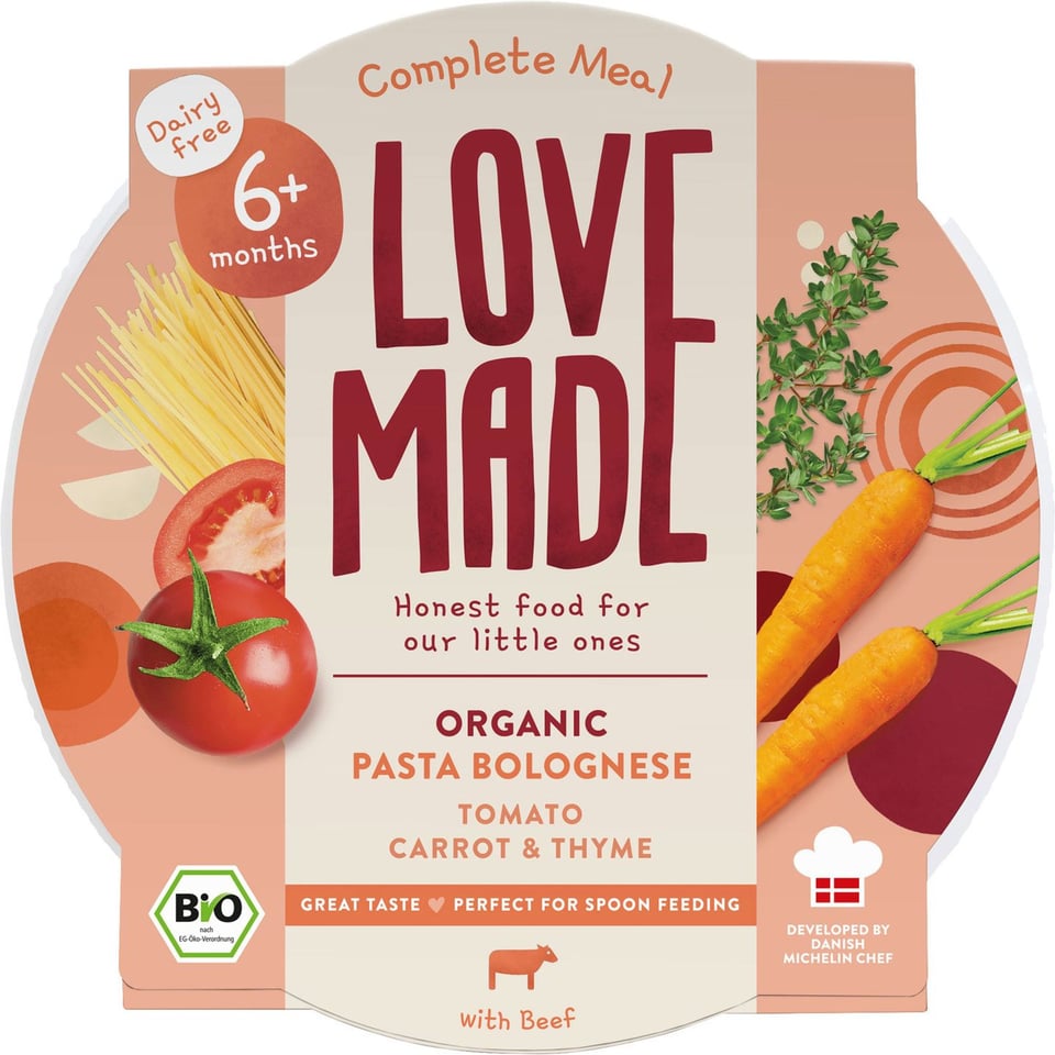 Babymaaltijd Pasta Bolognese 6+ Mnd