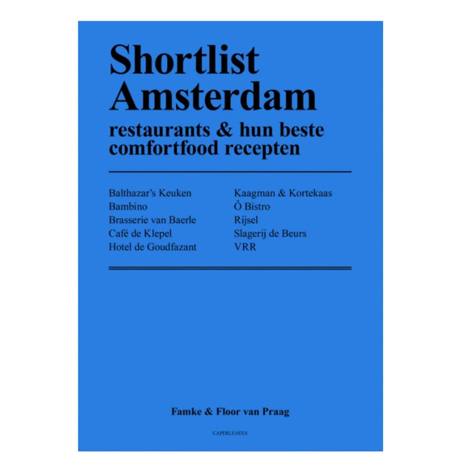 Boek Shortlist Amsterdam Blauw