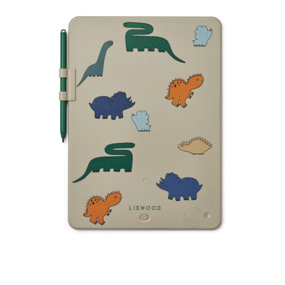 Liewood Zora Magic Drawing Board 10 Inches Dinosaurs / Mist