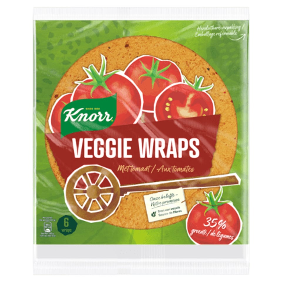 Knorr Groentewrap Tomaat 9x