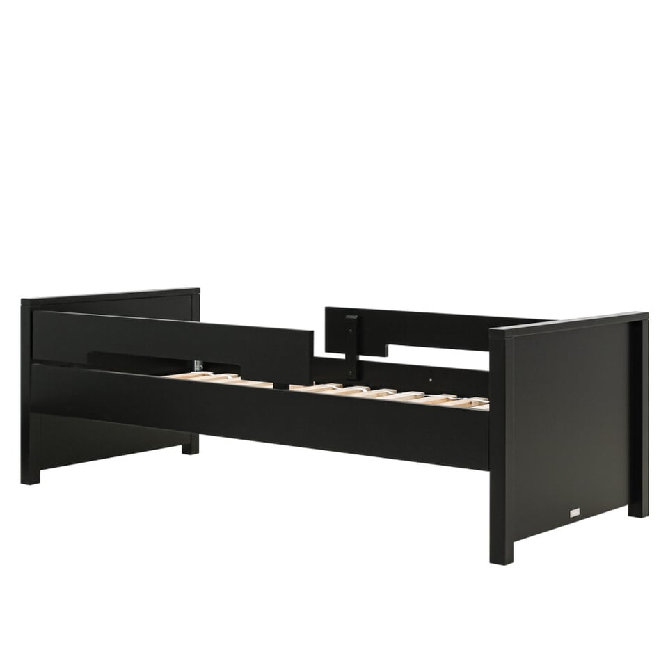 Bopita Jonne Ledikant 90x200 Mat Zwart ( Met 2 Uitvalbeschermers ) Zelf Ophalen Aanbieding