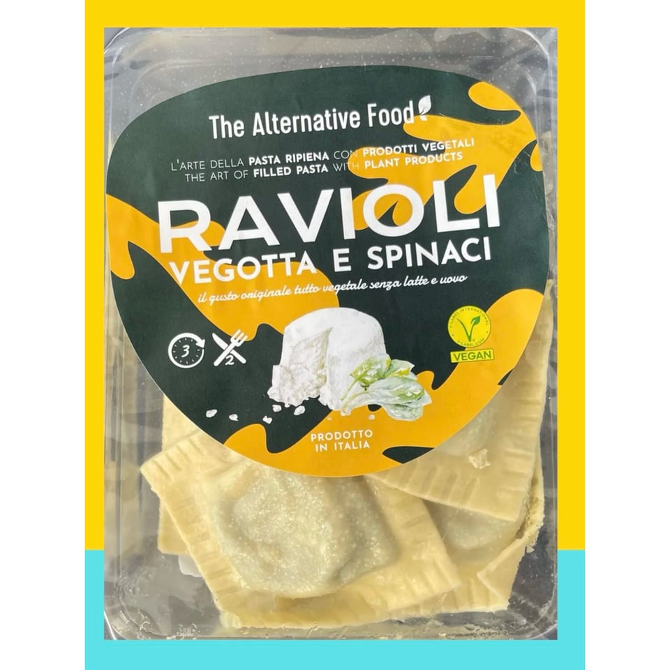 The Alternative Food- Vegotta and Spinach Ravioli 300g *THT 10.01.2025*