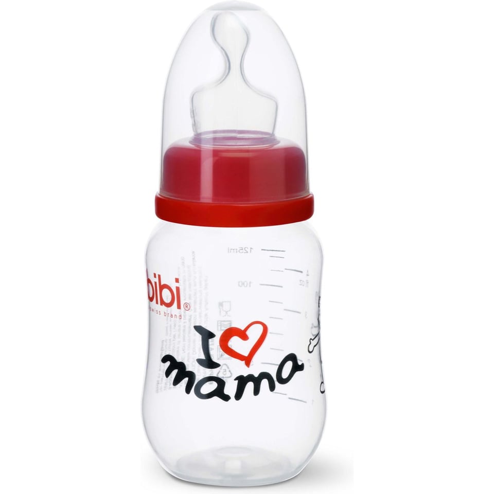 Bibi Baby Fles - I Love Mama - BPA Vrij - 125Ml