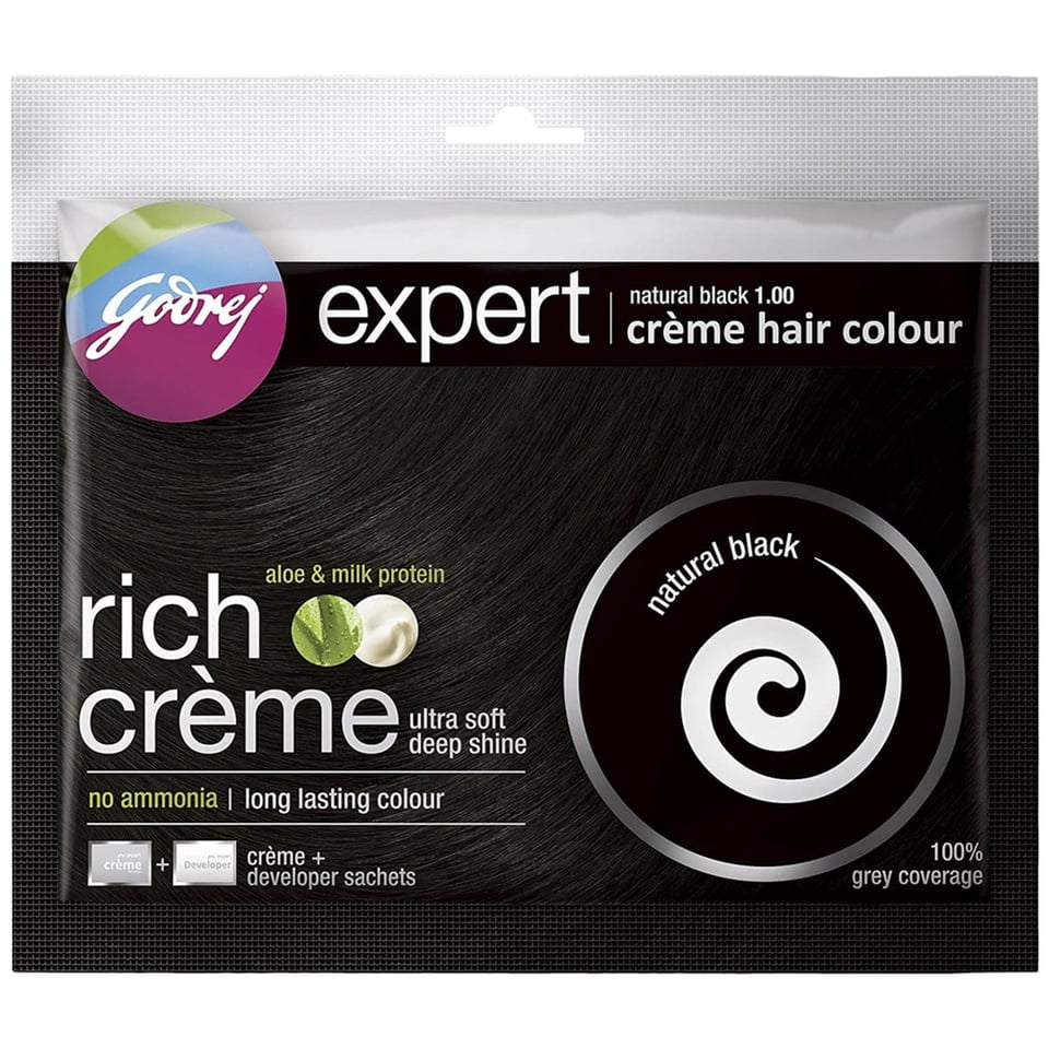 Godrej Hair Colour Creme Black 20Gr