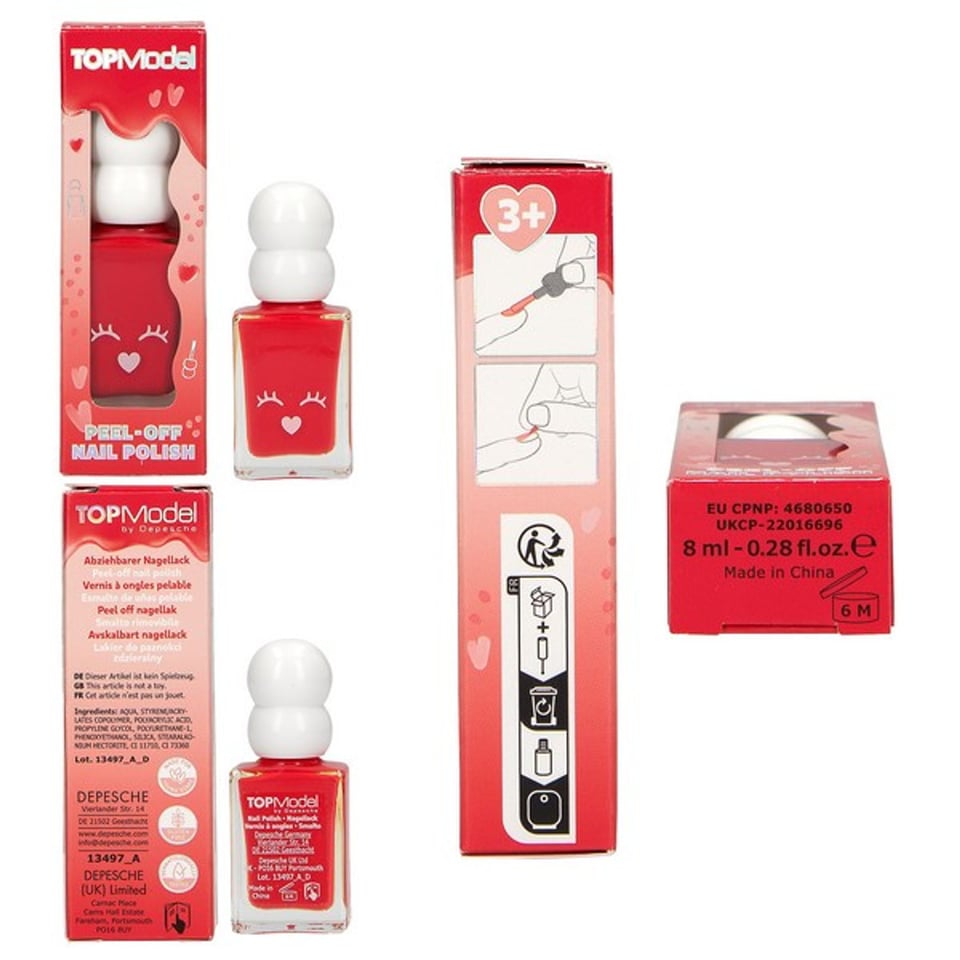 TOPModel Peel Off Nagellak Red Dreams