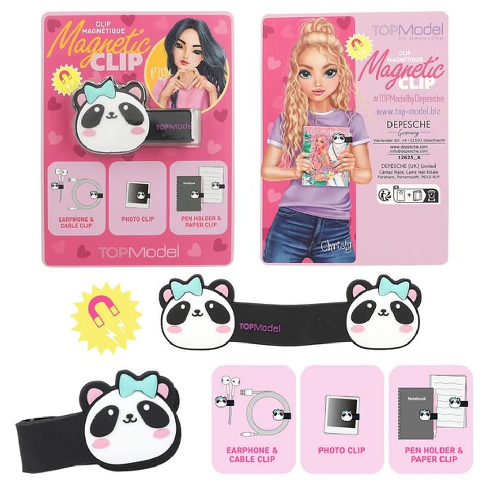 TOPModel Magnetische Clip Panda