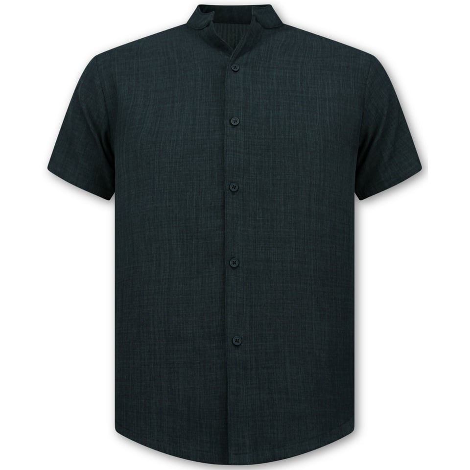 Linnen Zomerset Heren - Linnen Twinset - Linnen Overhemd Heren - Zomer Broek Heren - MG-012 - Zwart