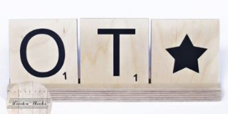 Plankjes Voor Scrabble Letters Hout