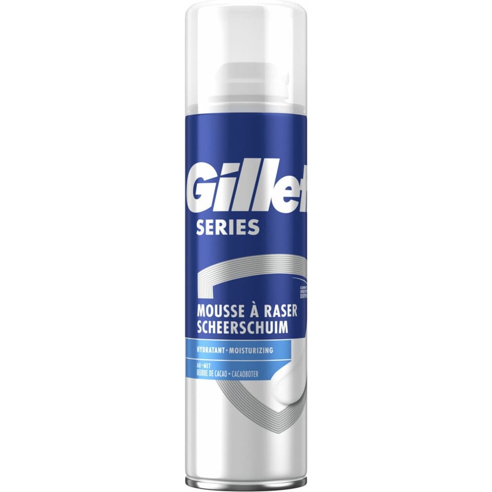 Gillette Series Verzorgende Scheerschuim Mannen - 250 Ml Verrijkte Formule Voor Een Glad Aanvoelende Huid