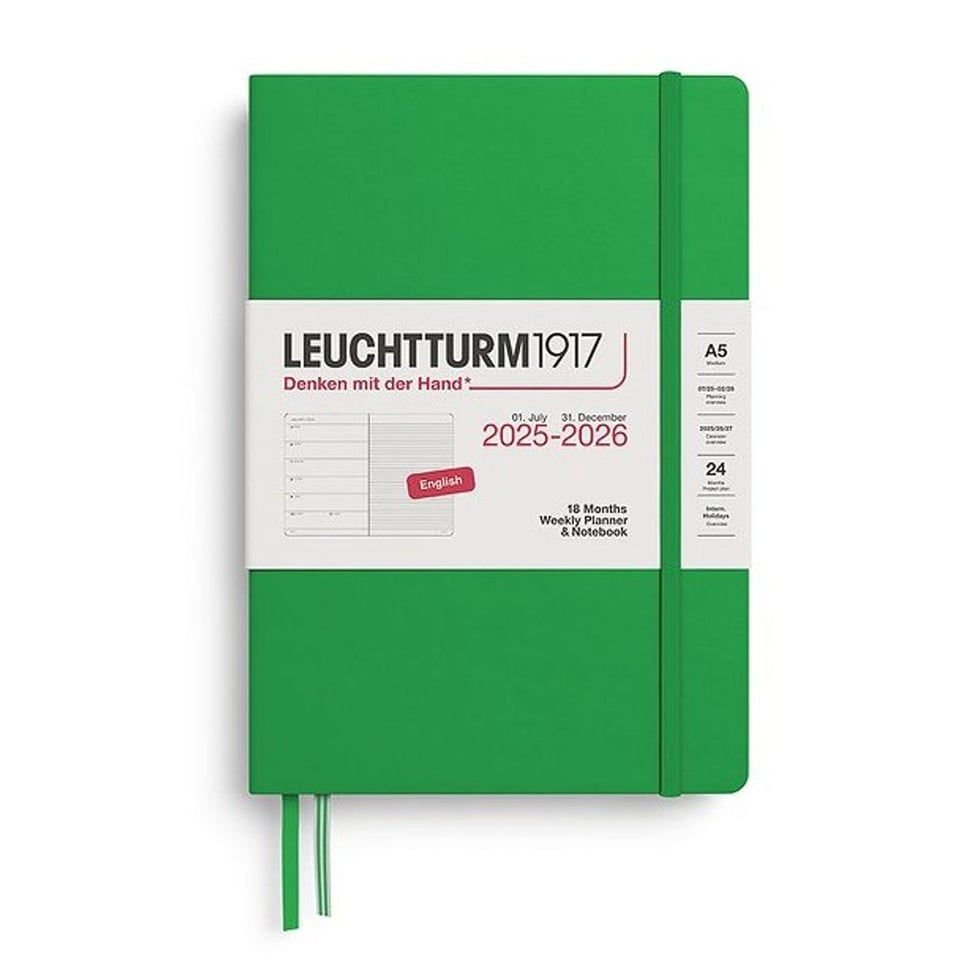 Leuchtturm 18 months diary hardcover large 2025-2026