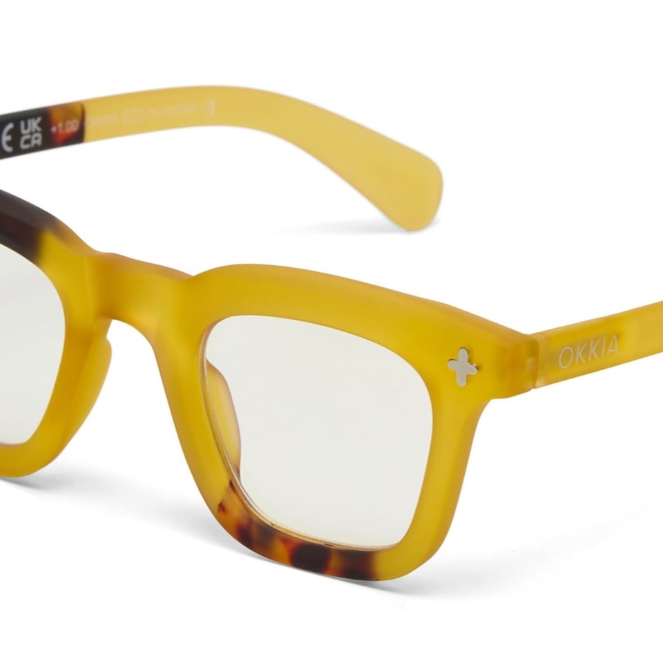 Leesbril FIRENZE Square Yellow Havana OK058Y3H