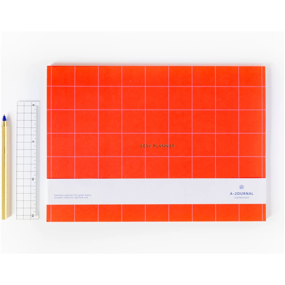 A-JournalDesk Planner/week Planner Rood